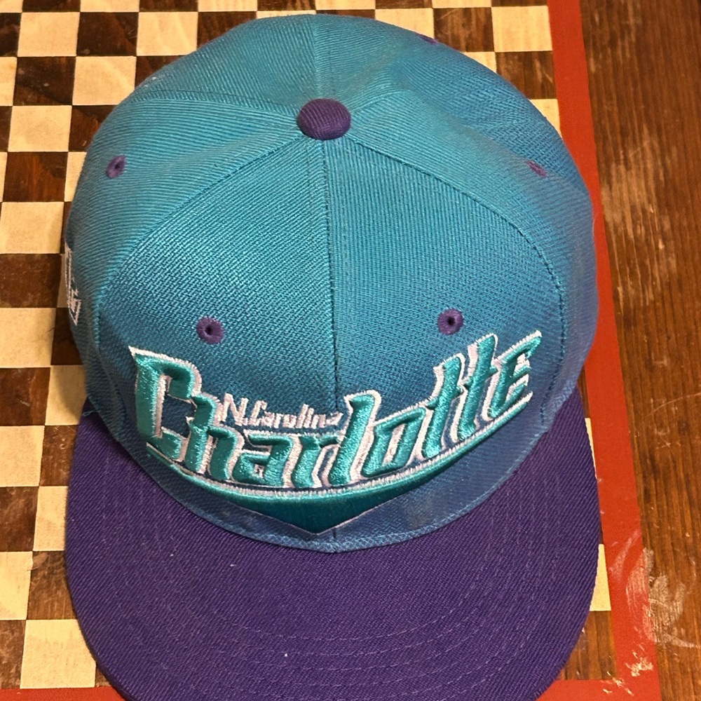 Teal and Purple Snapback Hat